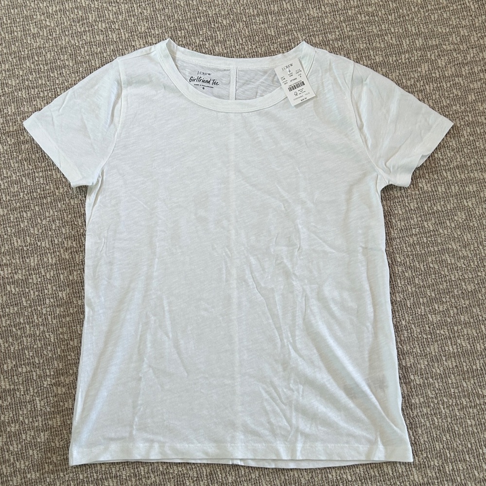J. Crew Factory White Short Sleeve Tee